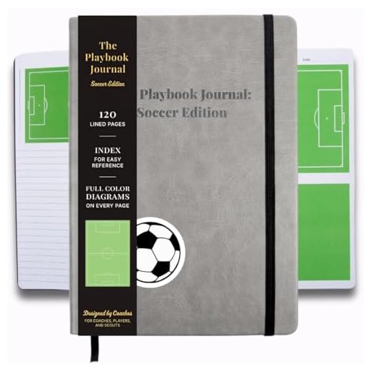 The Playbook Journal Soccer Notebook For Coaches and Players, Soccer Coach Journal With Field, Soccer Coaching Notebook For Soccer Training & Tactics Soccer Coach Gifts, Soccer Senior Night Gifts