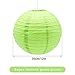 CEEYSEE 6 Pcs Paper Lanterns 12-Inch Green Chinese Japanese Round Hanging Decoration Paper Lanterns for Halloween Wedding Birthday Paper Lanterns Party Decorations (Green/CL)