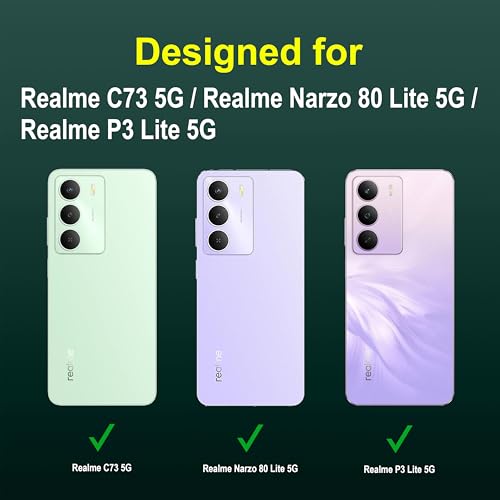 Image of amazon basics Back Case Cover for Realme C73 5G | Compatible for Realme C73 5G Back Cover | Liquid Silicon Magic Case with Camera Protection | Dark Green