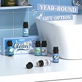SALUBRITO Sauber Ätherische Öle Set, Naturrein Aromatherapie Duftöl für Diffuser, Kerzenherstellung, Saubere Baumwolle, Frisches Leinen, Sauberes Zuhause, Puder, Blütenseife, Minze