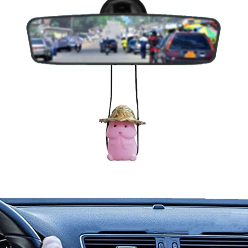 SCKUBMF Cartoon Tintin Car Mirror Hanging Accessories,Car Decoration Charm Pendant,Car Mirror Suspension Decoration,Car Men and Women Supplies,Car Interior Supplies