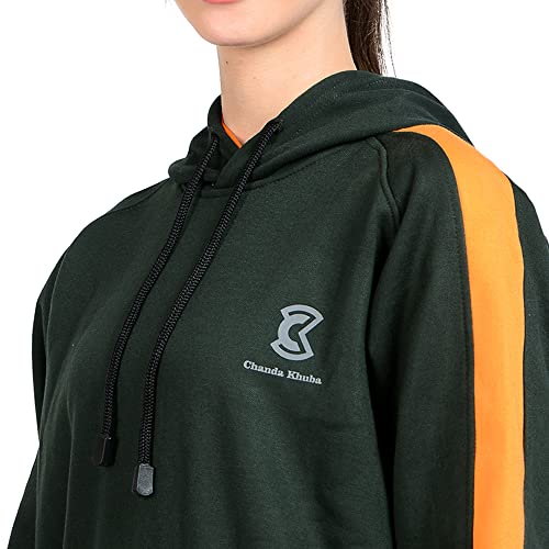 Image of Women's Sweatshirt Full Sleeve Kangaroo Pocket Pullover Hoodies - CKHD-G-08-01-S
