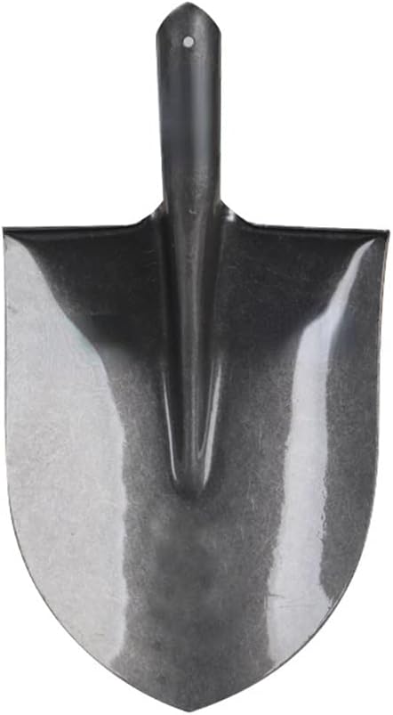 Iron Shovel Home Widened 9-14inch Steel Shovel Garden Hoe, Outdoor Snow Shovel Garbage Shovel (Width 24.5cm/9.64inch)