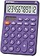 CATIGA 12-stelliger Tischrechner mit großem LCD-Display, rundem Design, große Taste, Solar- und Batterie-Dual-Power, Standardfunktion für Büro, Zuhause, Schule, SD-1292
