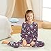 CUPADA 2 Piece Pajama Sets Pigeon Love Fashion Long Sleeve Pajama Set Sleepwear Nightwear Pjs 3T