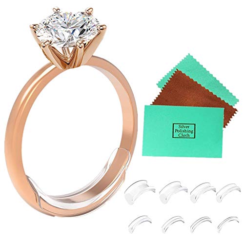 Preisvergleich Produktbild Ringgrößenversteller für lose Ringe für alle Ringe Ringgrößenverkleinerer Abstandshalter Ringschutz Abstandhalter, 8 Größen.