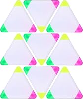 Vista 1 de TOYANDONA 9 rotuladores de pétalos con forma de triángulo, acuarela, rotulador 3 en 1, punta de cincel, rotulador para niños, dibujo, pintura