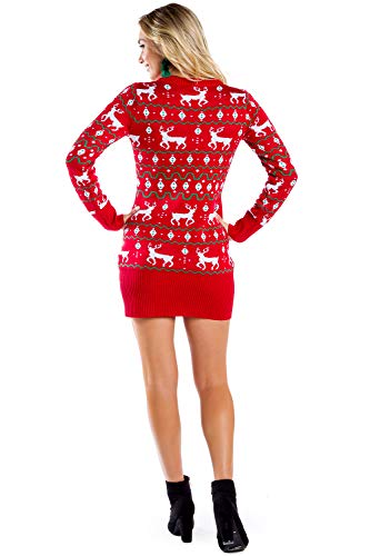 Women's Gaudy Garland Sweater Dress2