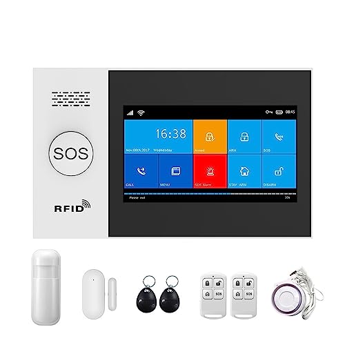 Système d'alarme WiFi GSM sans fil maison avec carte RFID - Couleur L