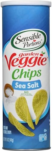 Sensible Portions Stacked Garden Veggie Chips, Sea Salt, 5 oz