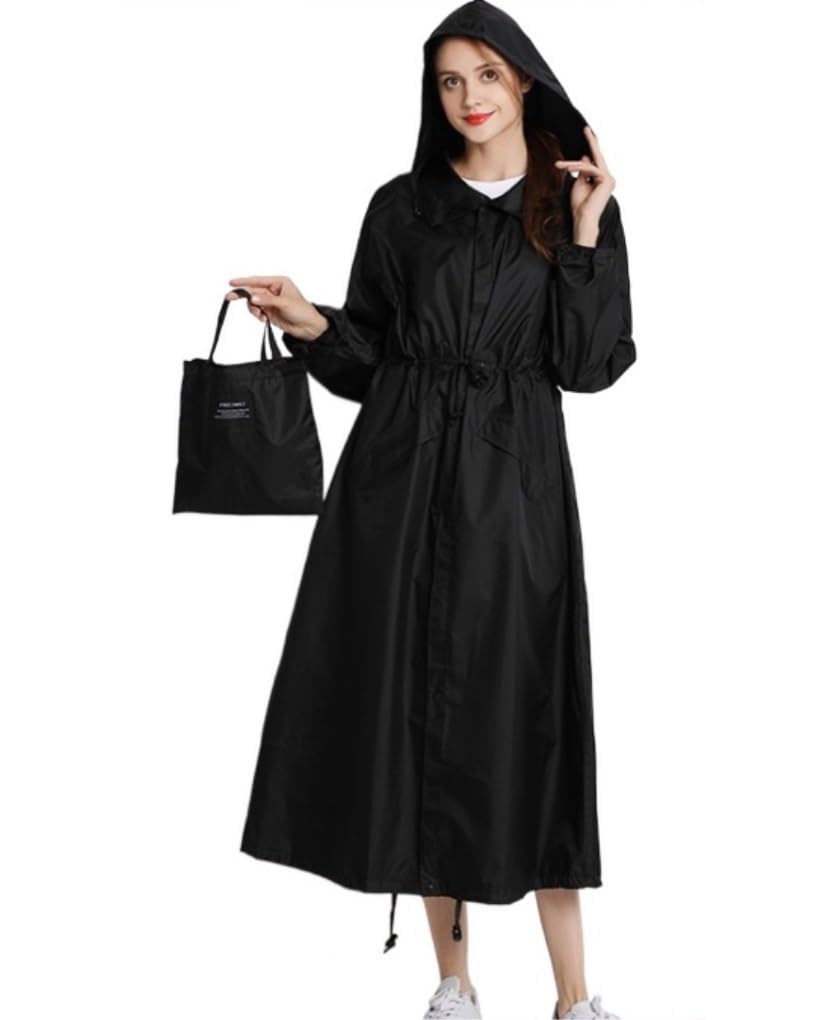 Chubasquero Chubasquero Largo para Adultos, Poncho para Mujer, Impermeable, para Viajes Al Aire Libre, Senderismo, Camping Ponchos De Lluvia Impermeables(E,XXL)
