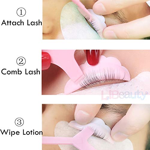 Y Brush Comb，Lash Lift Tool，Eyelash Separate Tool, Brow Lamination Supplies For Professional Eyelash And Eyebrow (Reusable 10 Pcs Pink) #TOP1