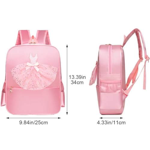 Sac à dos de danse de ballet pour filles rose imperméable