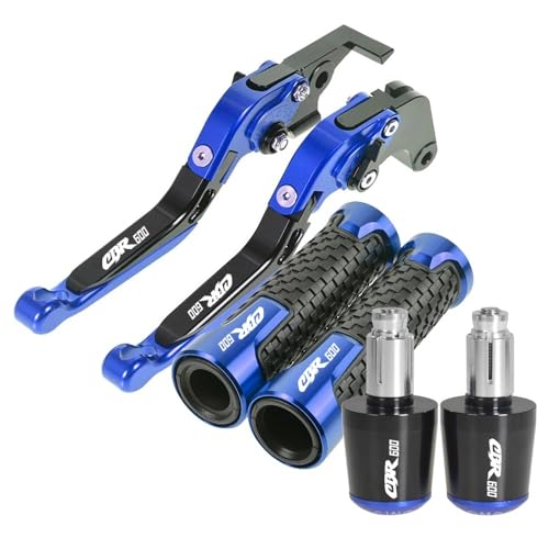 のために ホンダCBR600F4i CBR 600 F4i/F 2001 2002 2003 2004 2005 2006 2007 オートバイクラッチブレーキレバーハンドルバーグリップ(Blue black)