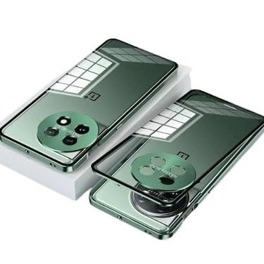 MILLION CASES® Back Cover Case for OnePlus 12R Soft TPU Shockproof Protective Aluminium Alloy Metal Frame Glass Case (Green) (B0DFCHCD69) Amazon Price History, Amazon Price Tracker