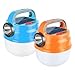 Solar Camping Lights Waterproof Tent Light USB Rechargeable Camping Lantern with Power Display 4 Modes LED Emergency Light for Power Outages, Hiking Orange.