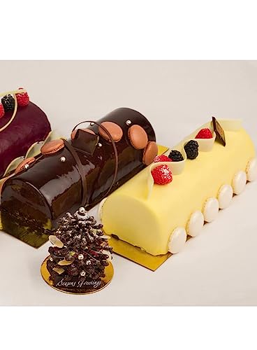 Image of CAKE DECOR 9 Cavity Swiss Roll Log Shape Silicone Mould for Muffin Candy Pastries Jelly Soap DIY Craft Baking Reusable Nonstick Flexible Tray - Multicolor Silicone Mold for Home Use