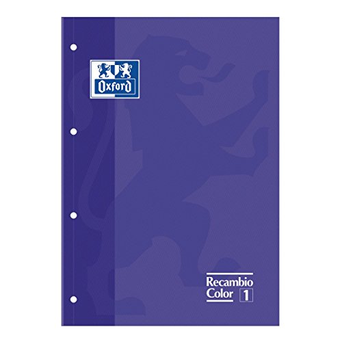 RECAMBIO A4 80H CUADRO 5MM T/E COLOR 1 MORADO