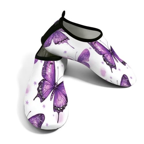 Zapatos deportivos acuáticos para hombre y mujer transpirables de natación morados