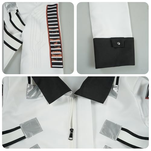 Uniforme Set Blanc de Dr. Eggman avec finitions soignées pour adulte