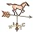 Good Directions 801PG Horse Garden Weathervane, Polished Copper with Garden Pole