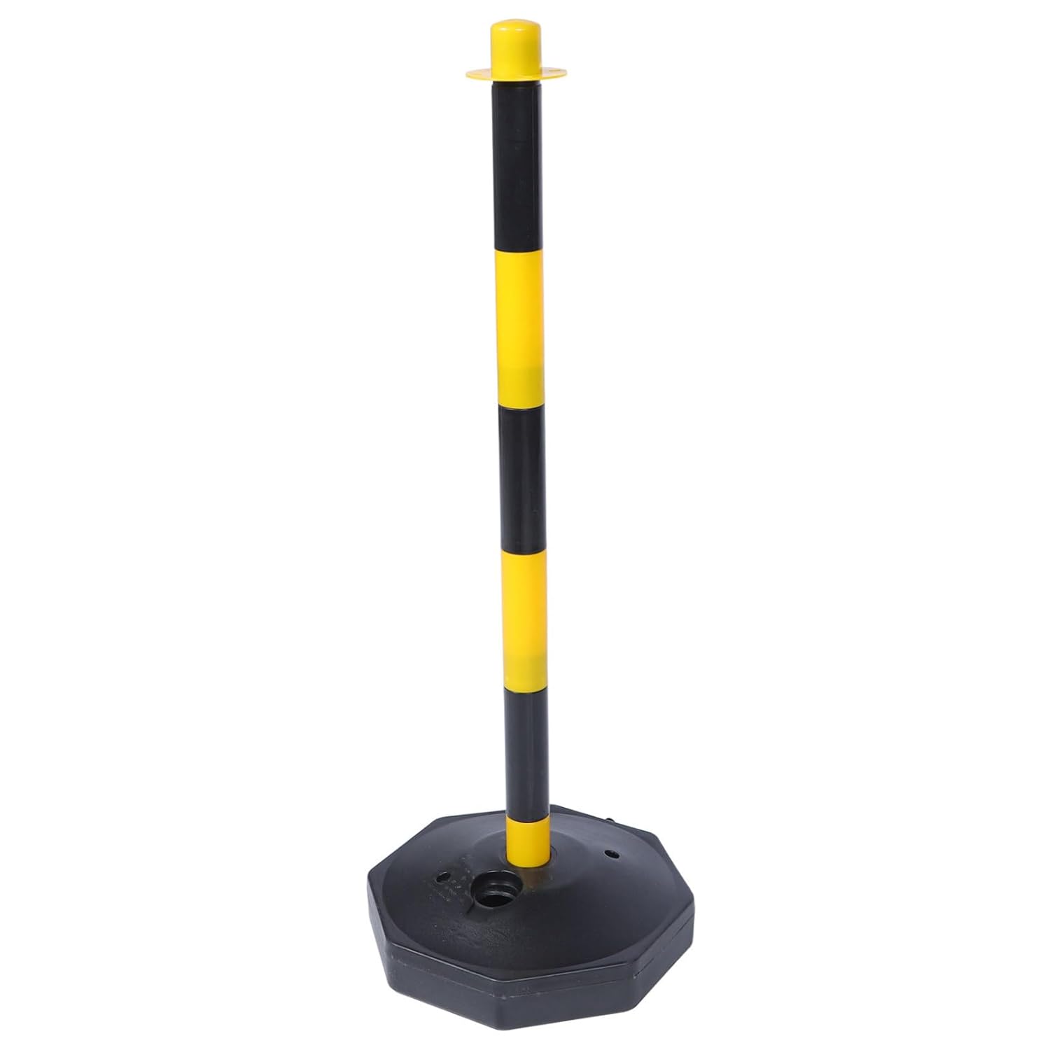 2pcs Portable Water-Filled Traffic Delineator Posts Reflective Strips Movable Safety Cones for Construction Parking and Garage Use