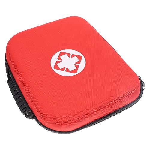LRXIYODE Bolsa Kit Emergencias Portátil Roja Bolsa Almacenamiento Hogar y Viaje Ligera y Práctica para Almacenamiento Herramientas Médicas Compacto y Diseño Funcional