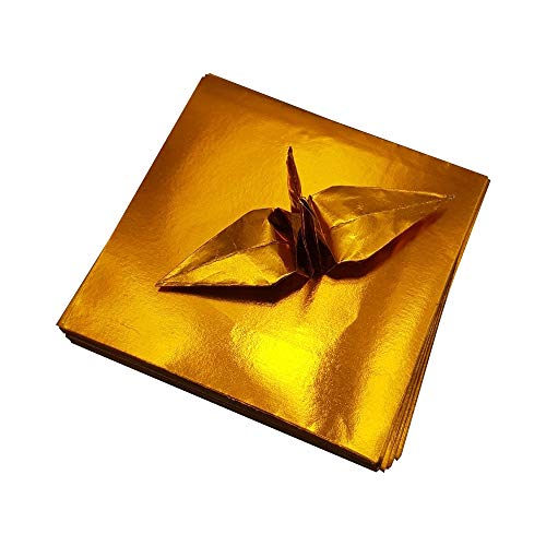 Papier origami doré 7,6 cm lot 100 feuilles de loisirs créatifs carrées
