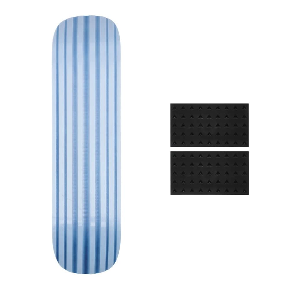 Ambition Snowskate Canadian Maple Team 8.5" x 32.5" Wood Snow Skate Deck with Ambition Prism Studded Grip Kit Upgrade