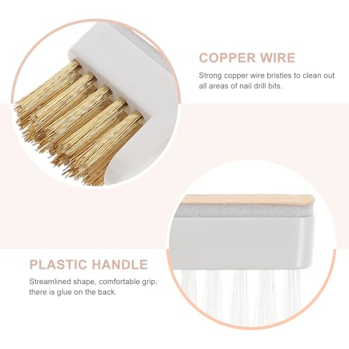 Set de 3 pinceles de alambre para limpieza de uñas DOITOOL miniatura 3