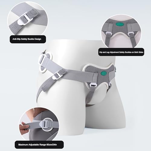 Faja para Hernia Unisex Ajustable con Almohadillas de Compresión miniatura 4