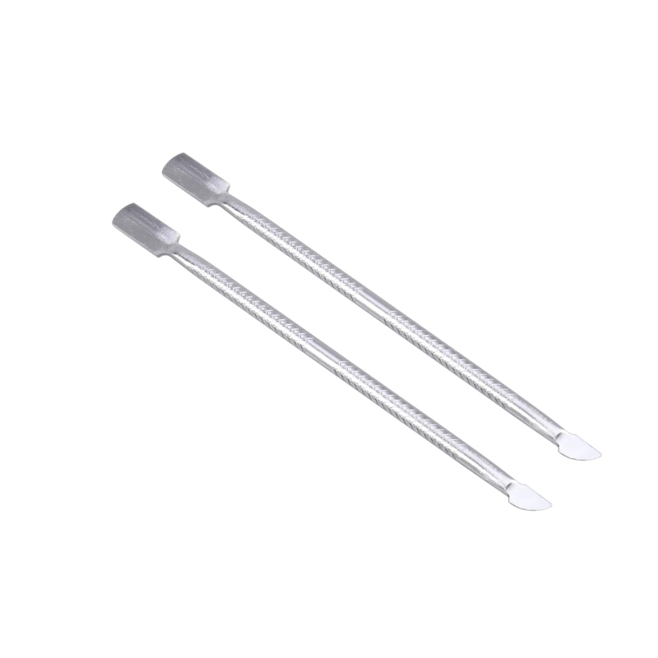 Didiseaon 2pcs Stainless Steel Nail Cuticle Pusher Nail Cuticle Cleaner for Manicure Pedicure Care