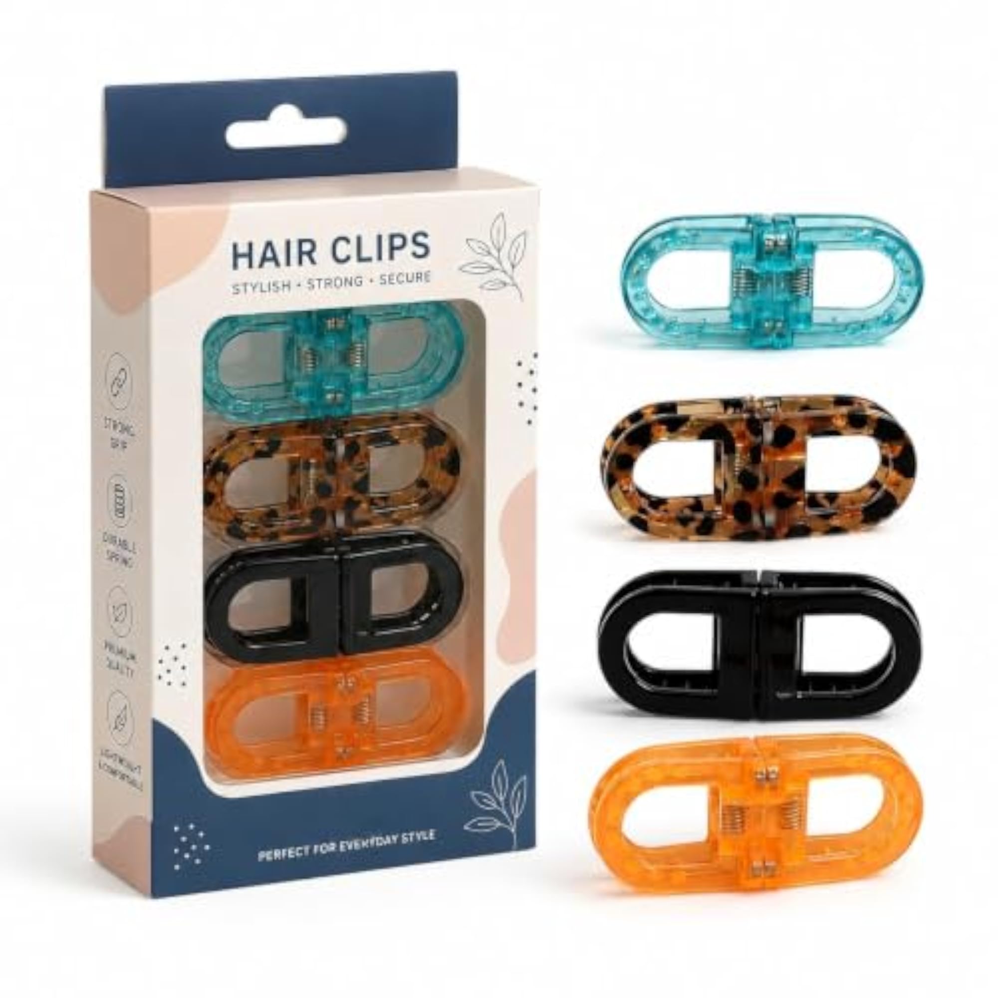 Magnetic Hair Clips for Women, 2-in-1 Section Clips