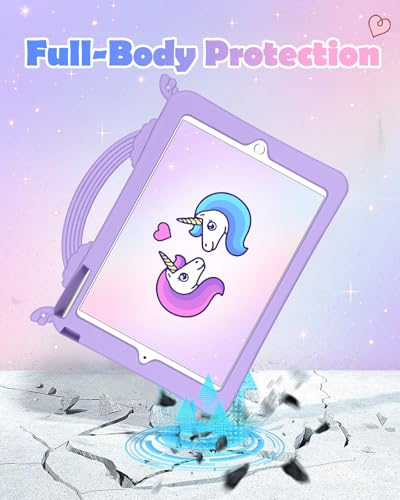 Eviter les fissures : coque silicone iPad 5e 6e génération antichoc avec sangle - 6