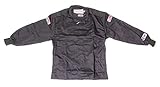 G-FORCE Racing Gear G-Force 4126LRGBK GF 125 Black Large Single Layer Racing Jacket