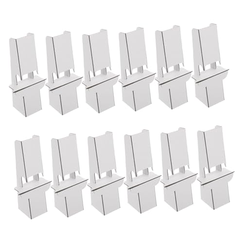 OSALADI 12piezas Expositor de Papel de Caballetes de Cartón para Manualidades Soporte de Escritorio para Exhibiciones Artísticas Pedestal para Exhibiciones de Mesa Soporte para Marcos de F