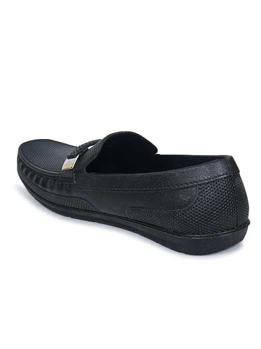 Image of AJANTA Men's Slip-on PVC Loafer | Waterproof & Rain Shoes| Slip Resistant Flexible Outsole | Lightweight Formal Moccasins for Office & Party