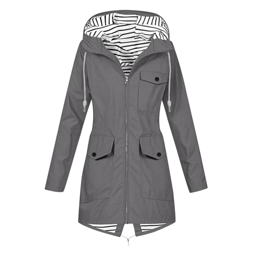 Veste légère femme imperméable avec capuche anti pluie