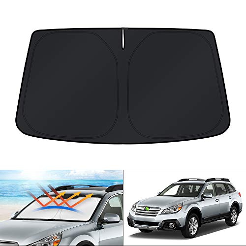 Image of KUST Windshield Sun Shade for 2010-2014 & 2020-2025 Subaru Outback Wagon Accessories 4 Layers Custom Fit Sunshade Sun Protector Foldable Block UV Rays Keep Car Cooler