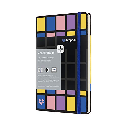 Moleskine + Dropbox book Carnet connecté noir numérisation papier stockage cloud bloc-notes intelligent