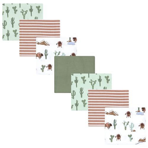 Image of Hudson Baby Unisex Baby Cotton Poly Flannel Receiving Blankets Bundle, Wilderness, One Size