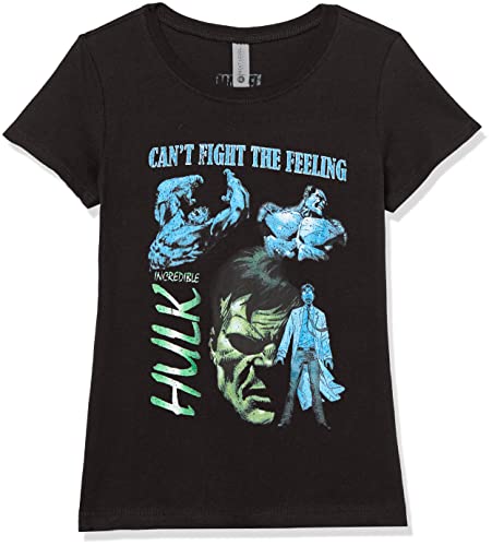 T-shirt Hulk Marvel pour filles en noir taille S