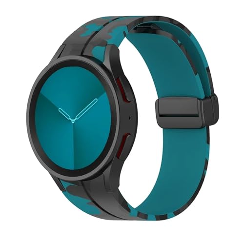 Bracelet en silicone pour Samsung Galaxy Watch 4/5/6 et Pro avec boucle magnétique