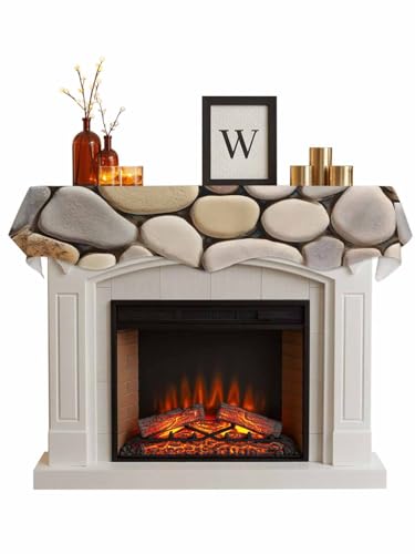 Abstract Art Cobblestones Fireplace Mantel Scarf 70 x 17 in