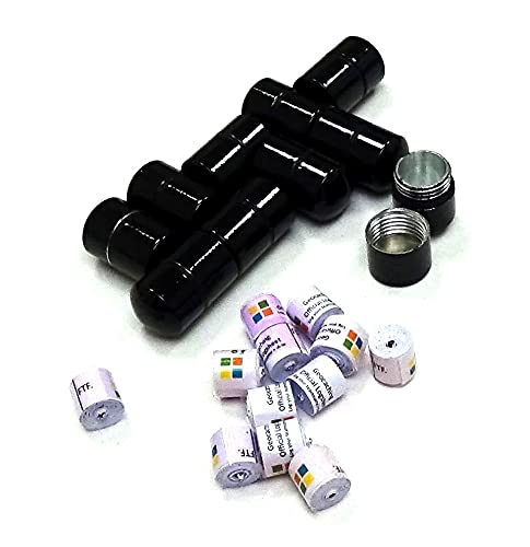 Geodox - Set de 10 x Nano contenedores negros + 10 x Nano logrol Cover