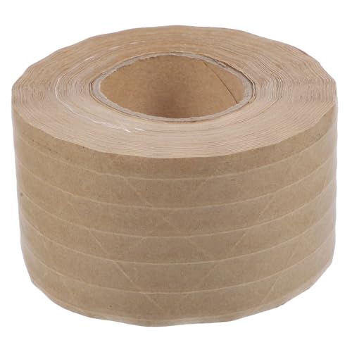 Operitacx 1 Rollo De Cinta Adhesiva Resistente Para Embalar Papel Kraft Marrón Claro