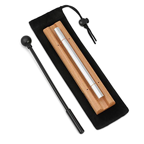 Eastar Solo Chime Meditation Classroom Bell with Mallet and Cloth Bag Percussion Instrument
