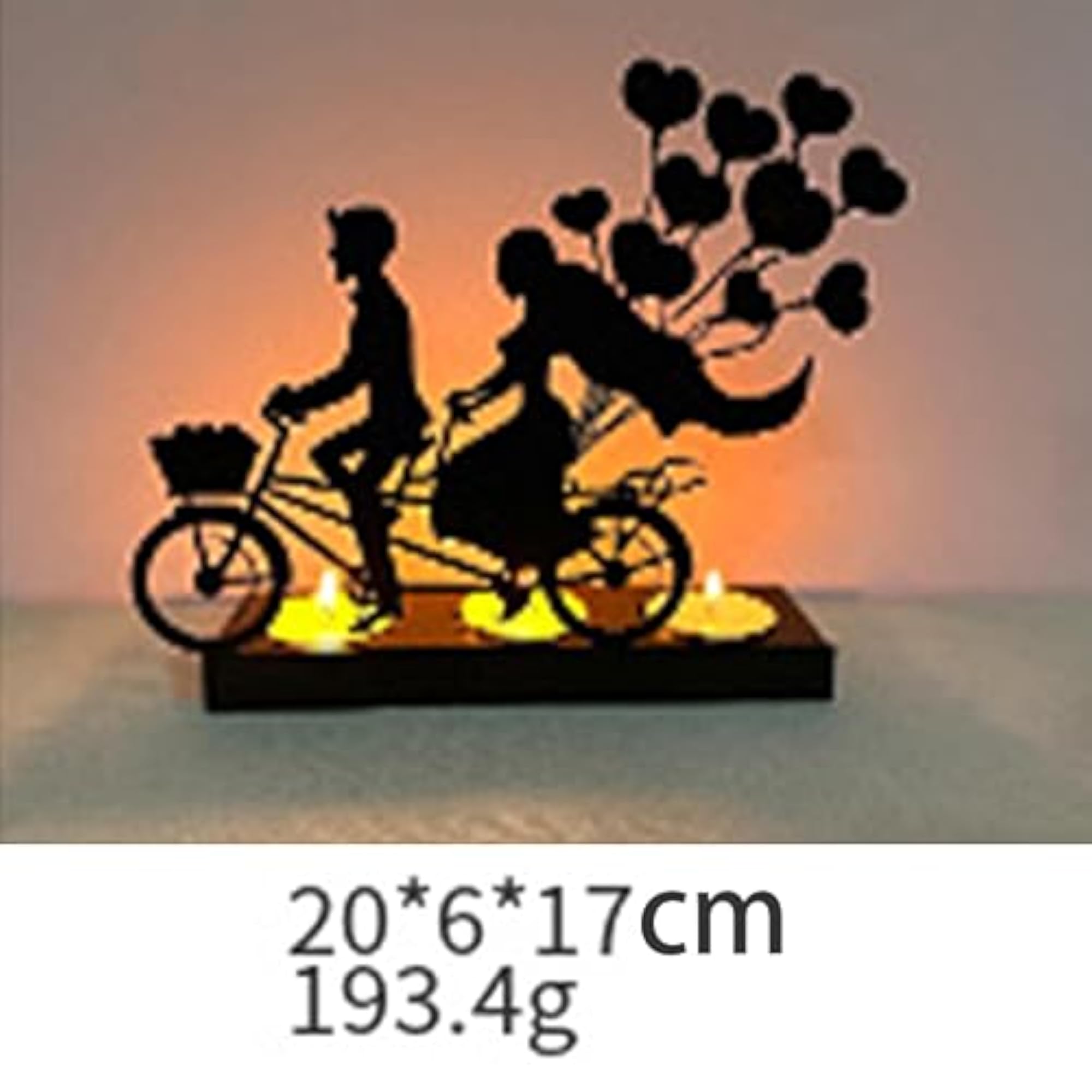 Tealight Candle Holder with Balloon Silhouette Design