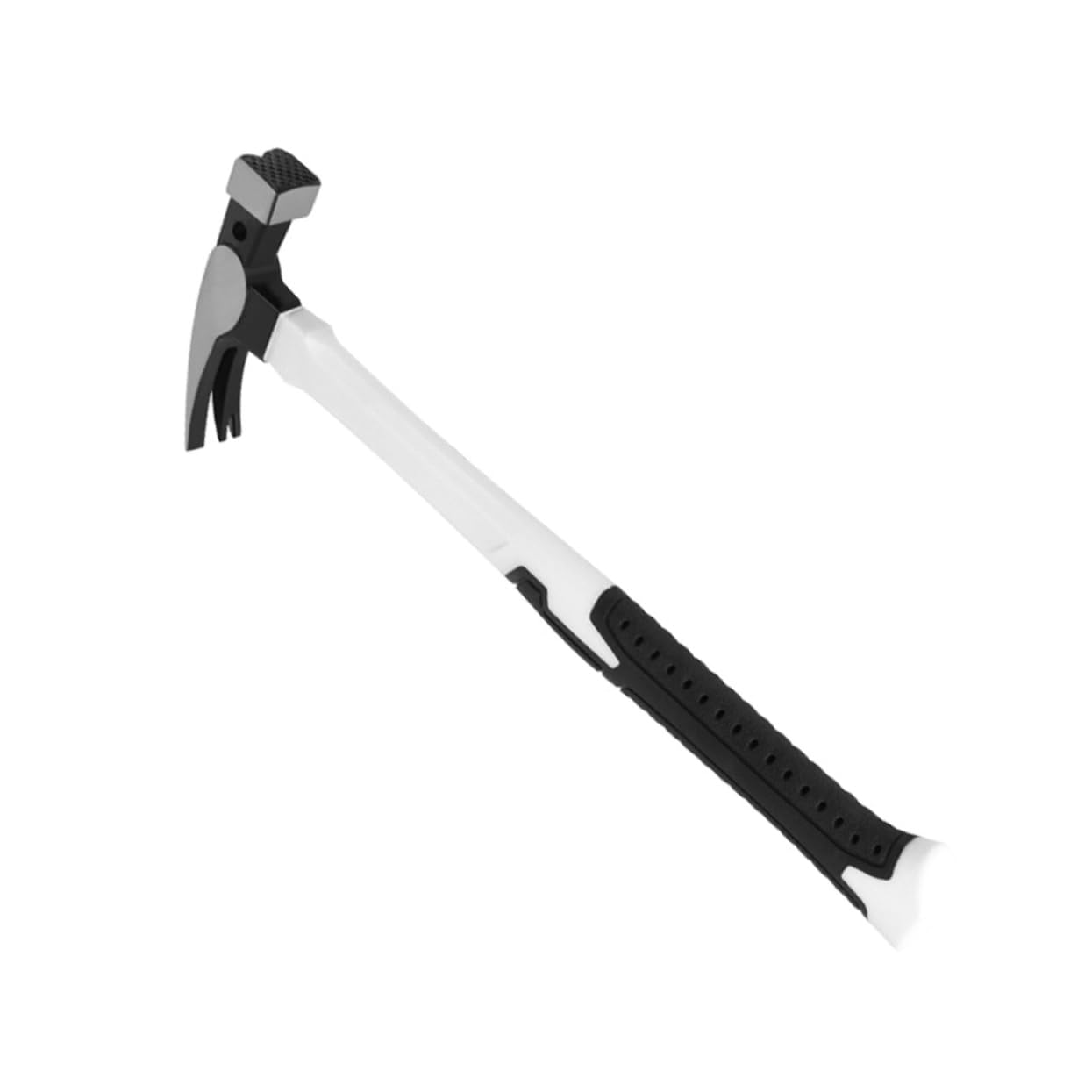 Mikikit Multifunctional Nail Hammer Home Repairing Hammer Universal Fixing Hammer Carpenter Nailing Hammer Claw Hammer Non-skid Nailing Hammer Woodworking Nail Hammer Plastic White