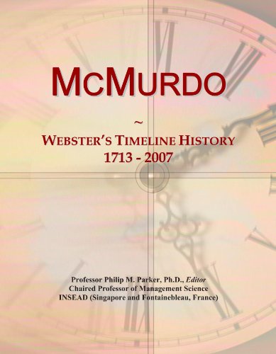 McMurdo: Webster's Timeline History, 1713 - 2007